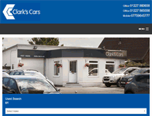 Tablet Screenshot of clarks-cars.co.uk